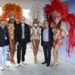 Maire de Bussy Saint Georges et des Danseuses bresiliennes à la fete Eurelec Distribution 2026
